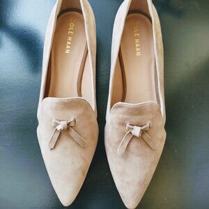 Cole Haan Women's Viola Skimmer Suede Flats, Colour Whisky, Size 10B